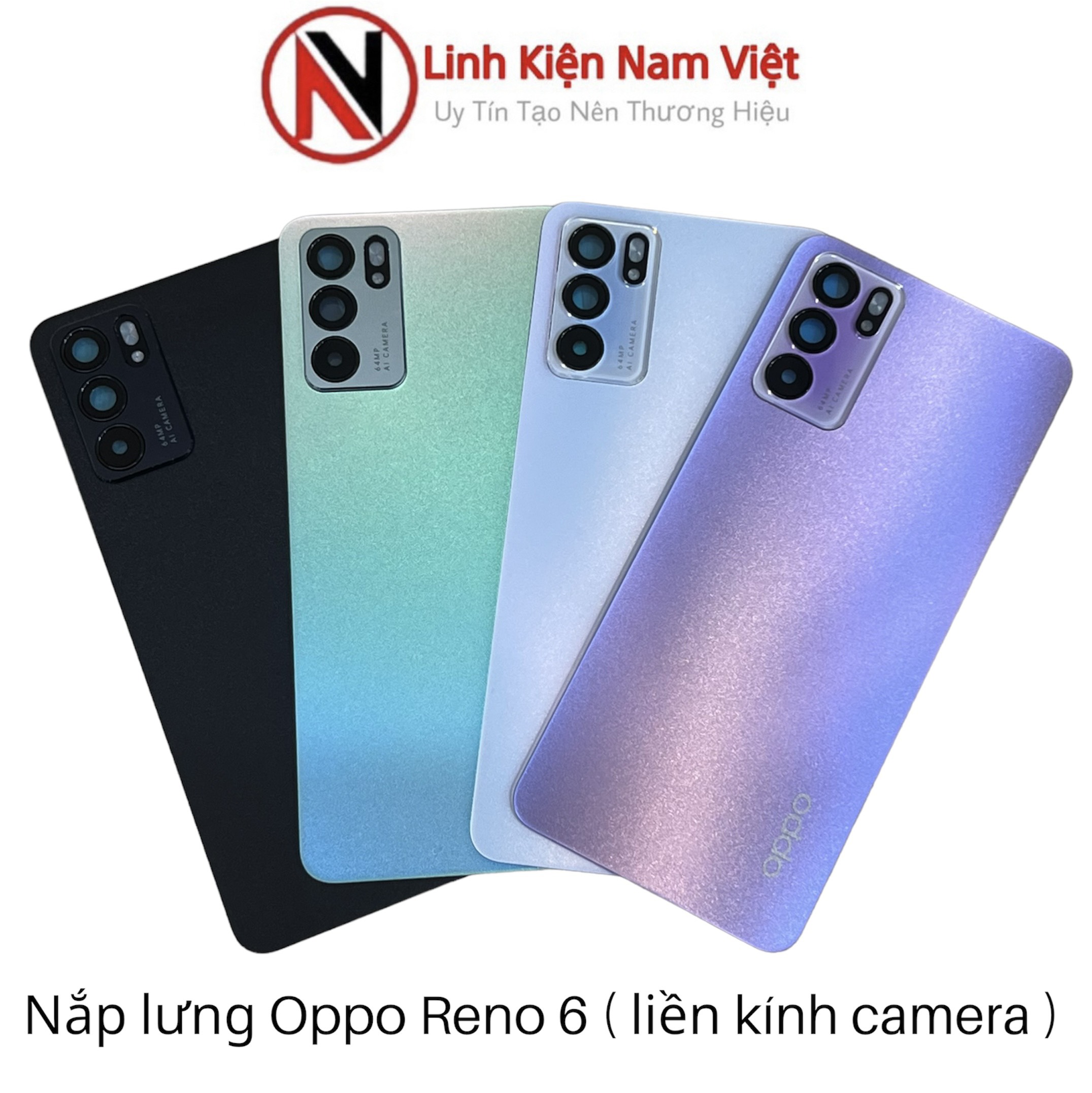 Nắp lưng Oppo Reno 6 (liền kính camera)