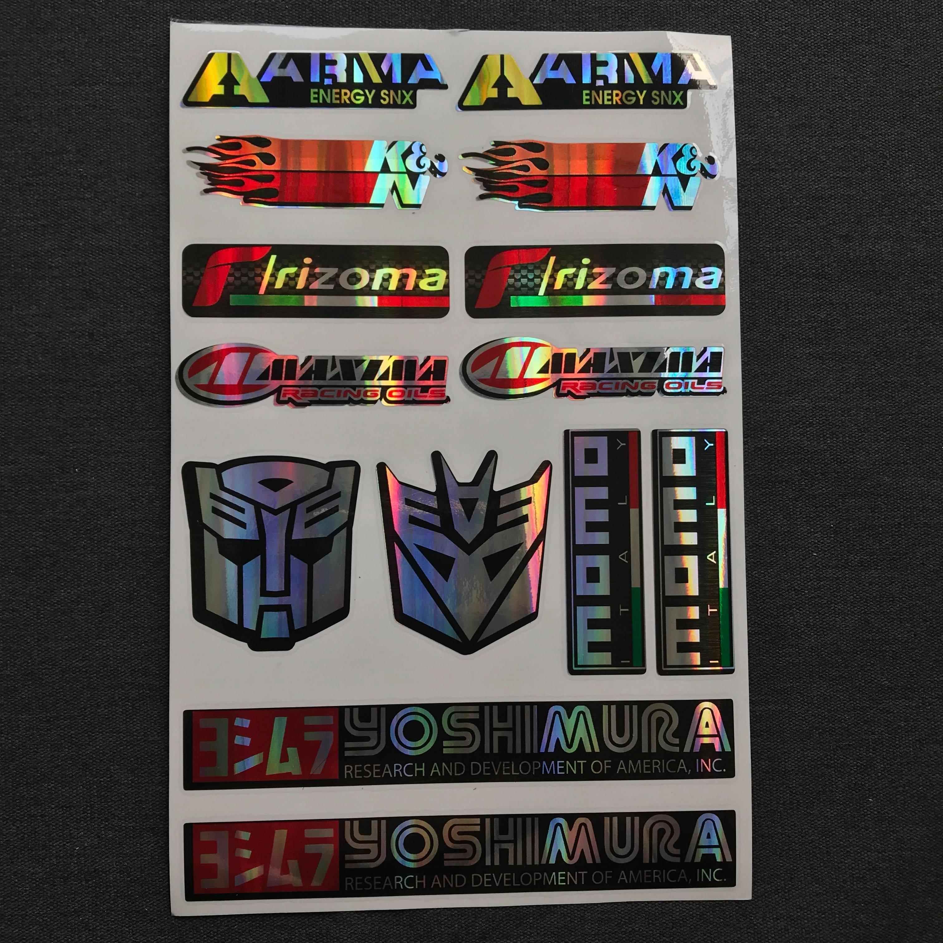 Tem logo mạ crom OHLIN cho xe máy.