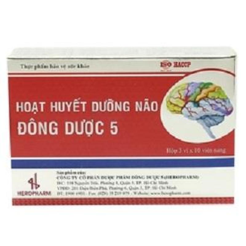 COMBO 5 HỘP HOẠT HUYẾT DƯỠNG NÃO ĐÔNG DƯỢC 5 tốt nhất