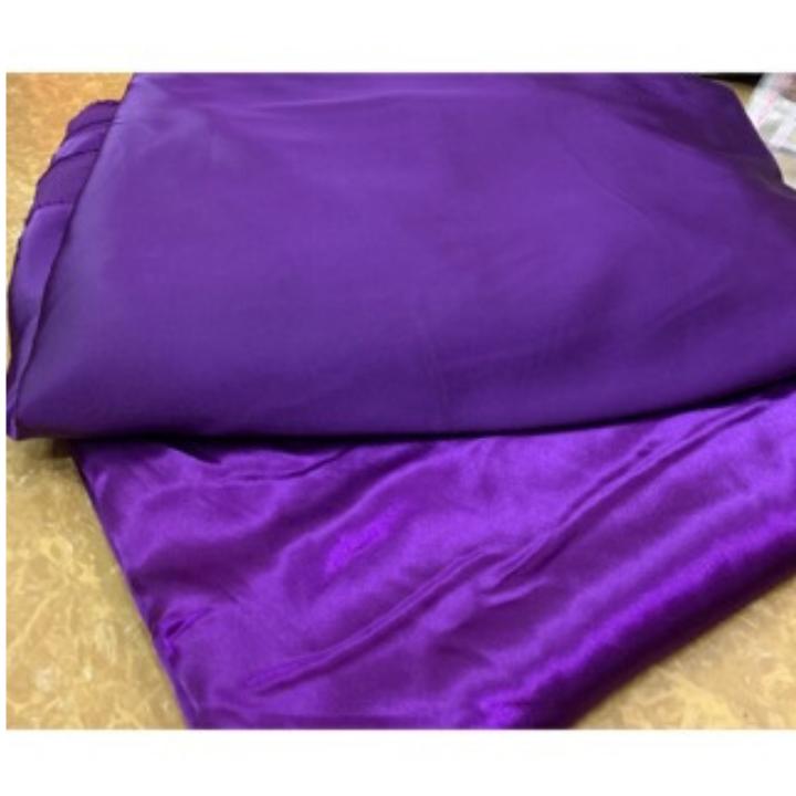 ( Lụa Loại 1) Bộ 4 Món Ga Gối Phi Lụa Lan Pham Bedding Lụa Cao Cấp Mềm Mại Đẳng Cấp Sang Trọng Cho Nhà Bạn ( Tím Than )