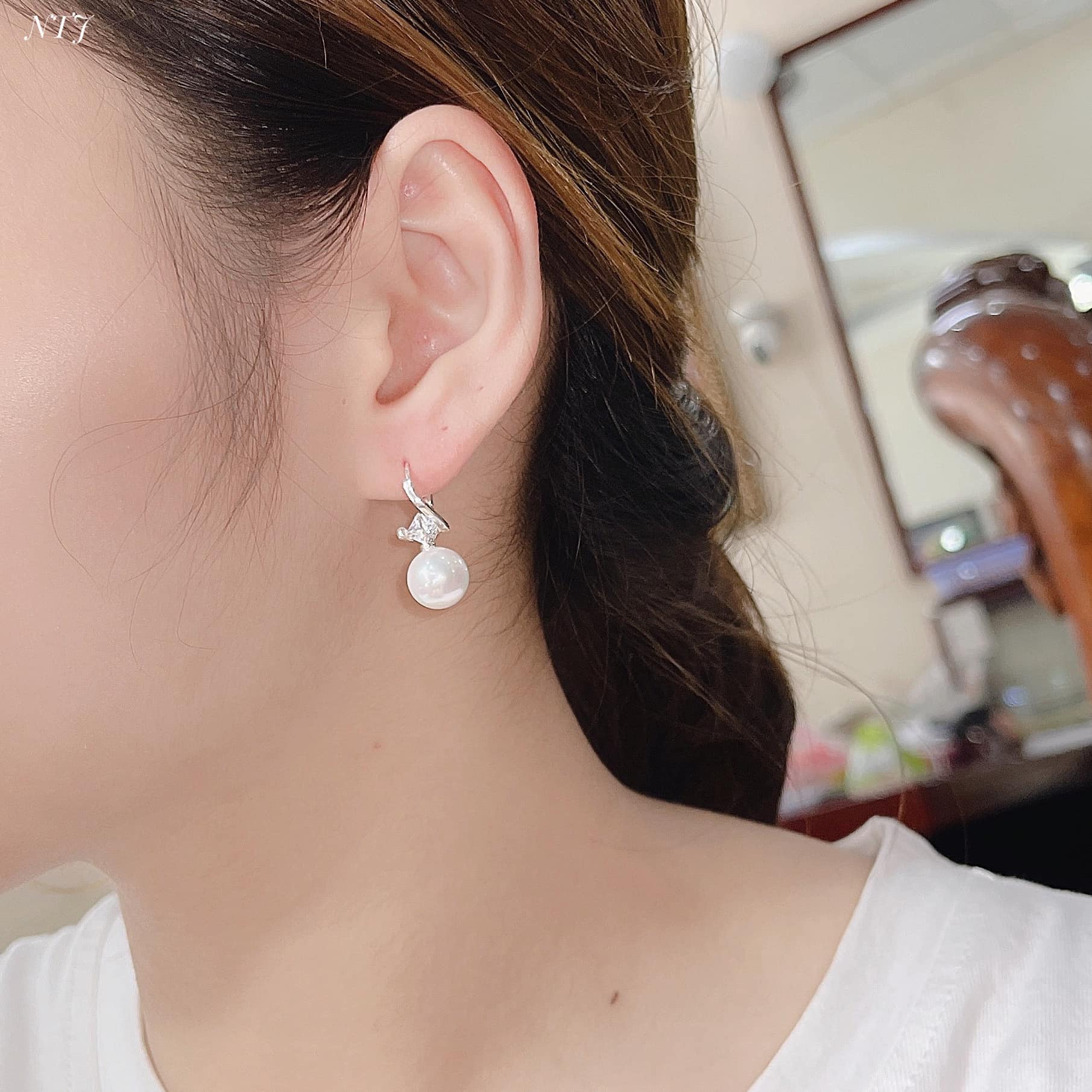 Bông tai bạc Ý các mẫu MS75d