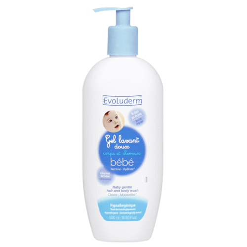 Gel tắm gội em bé Evoluderm - Pháp 500ml