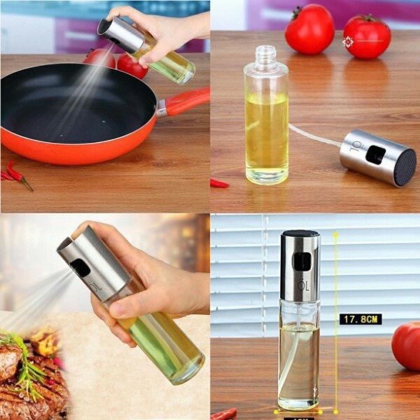 Bình Xịt Dầu Ăn Phun Sương Chai Thủy Tinh 100ML