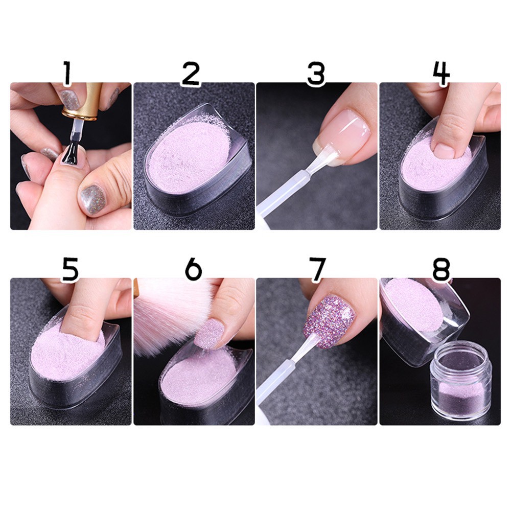 Khay nhựa đựng bột nhúng làm móng
