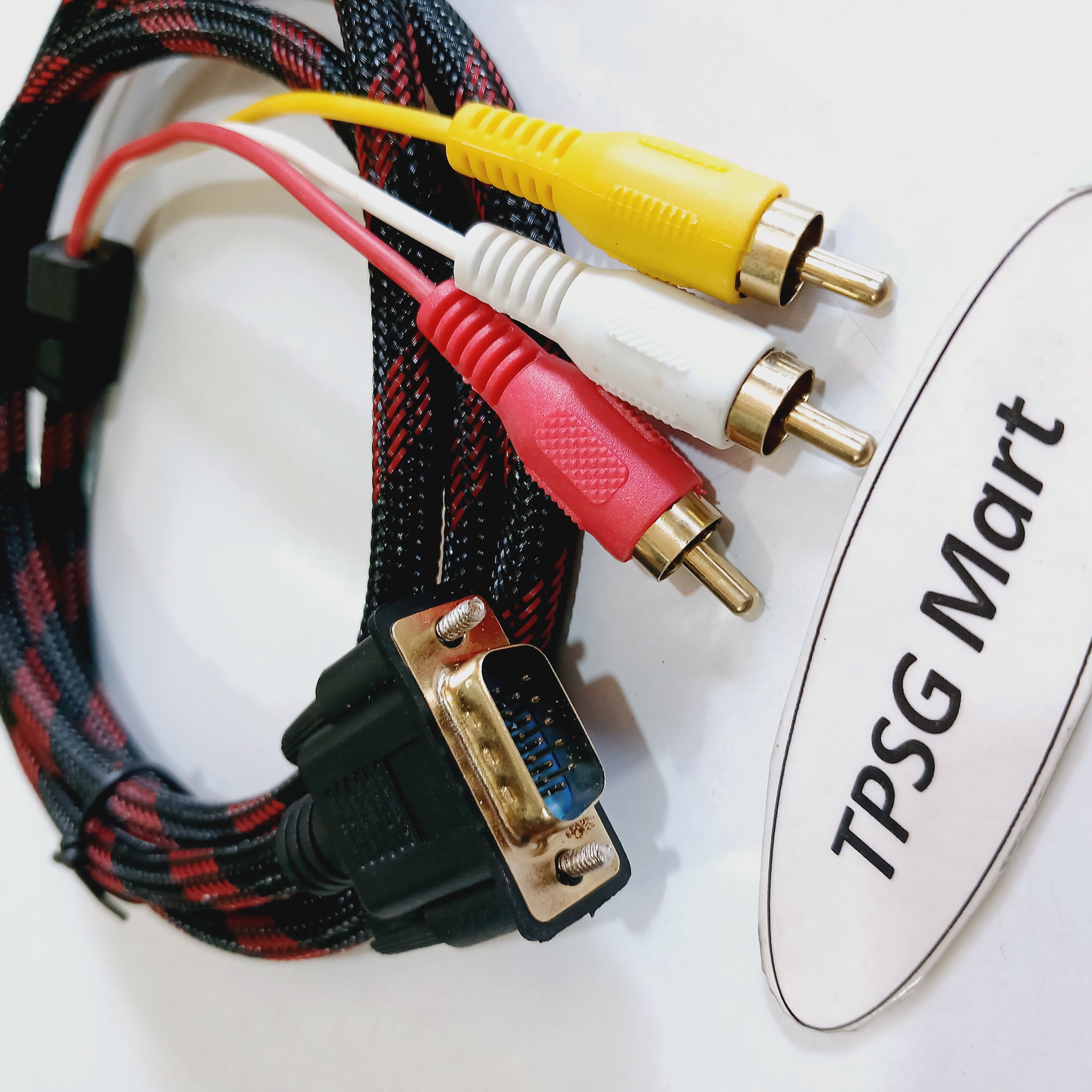 Cáp chuyển VGA ra 3 AV (3 AV - 3 RCA - 3 RGB) / Cáp dài 1.5M
