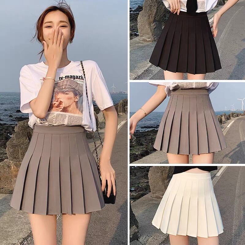 [Hoàn tiền Max 15%] Chân váy xếp ly lưng cao LOẠI 1 Vải đẹp lót dày dặn ( có ảnh thật chi tiết)