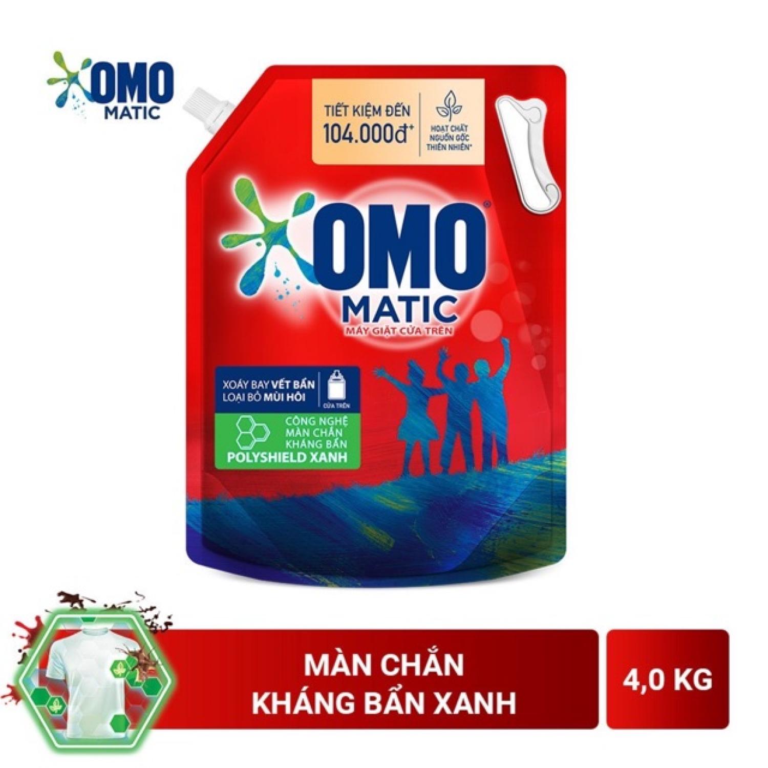 Nước giặt OMO Matic 3,6kg /3,9kg(Túi)