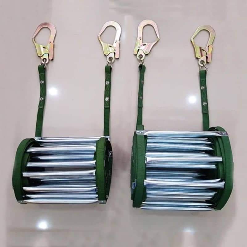 Thang dây thoát hiểm chống cháy , thang dây cứu sinh chiều dài (5m,10m,15m, 20m, 25m,30m, 35m, 40m).
