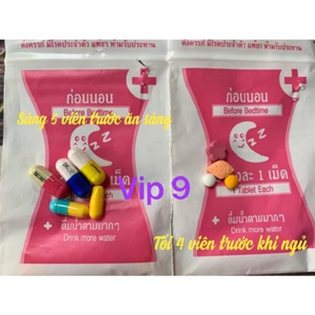 (TẶNG 6v detox ban đêm)_ Giảm Cân VIP 9 Yanhee giảm mạnh [Liệu Trình 1 Tuần]