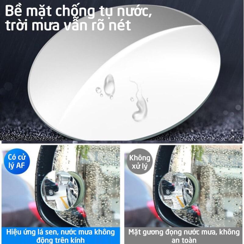 Gương Cầu Lồi gắn gương chiếu hậu ô tô , xóa điểm mù , 1 cặp gồm 2 cái