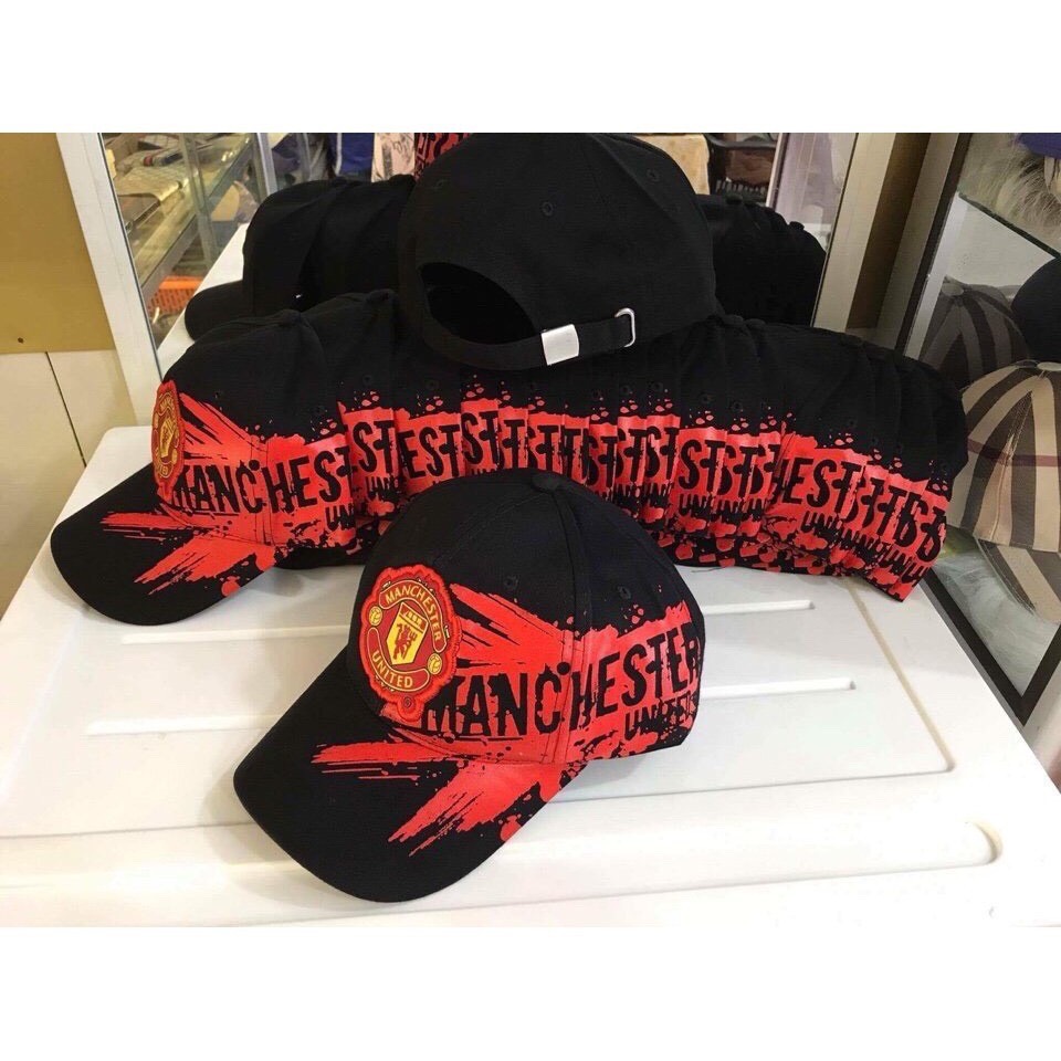 NÓN KẾT THÊU CLB MU ( MANCHESTER UNITED ), MŨ LƯỠI TRAI MU
