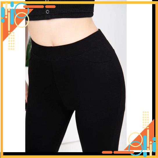 Quần legging ngố nữ lưng cao gen bụng