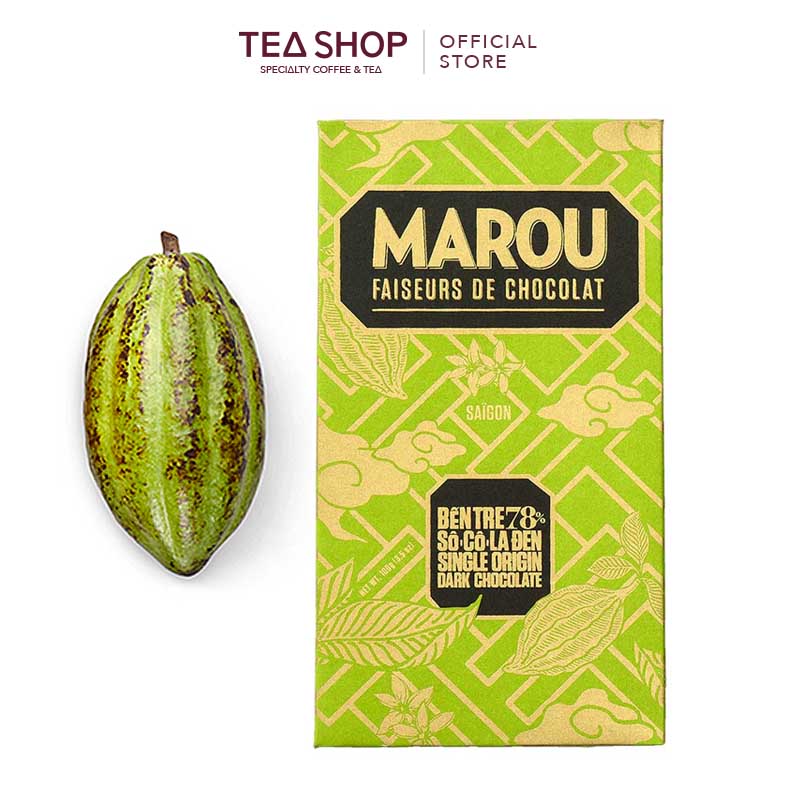 [SET 6 Thanh MAROU Single Origin Mini] Socola đen nguyên chất (6 x 24g)