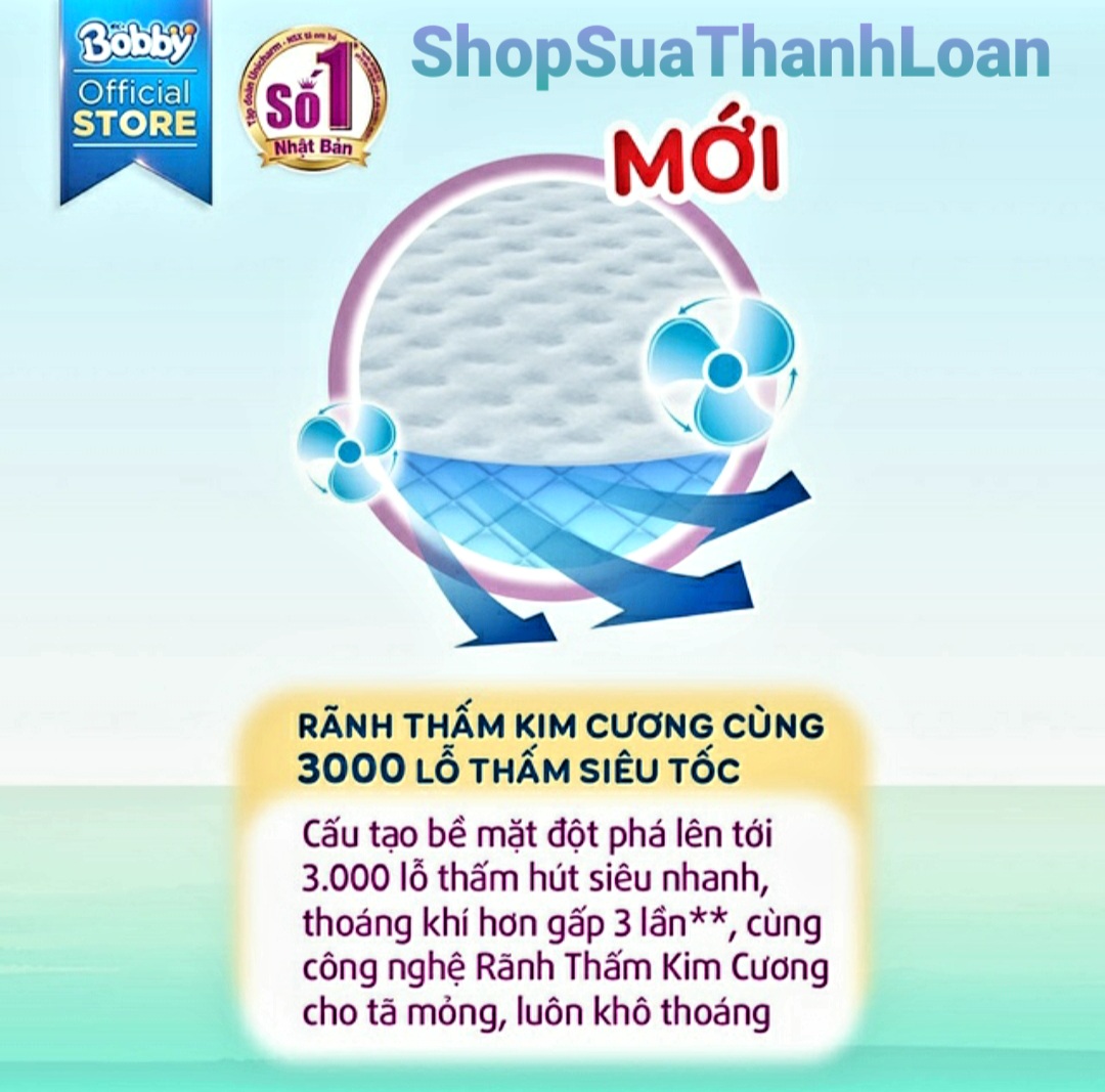 Tã Quần Bobby Siêu Thoáng Size M - 42 Miếng