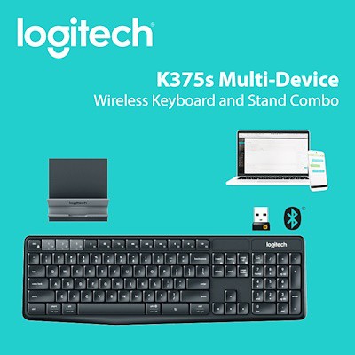 BÀN PHÍM LOGITECH K375S (KẾT NỐI KHÔNG DÂY BLUETOOTH/ BẢO HÀNH 1 NĂM)