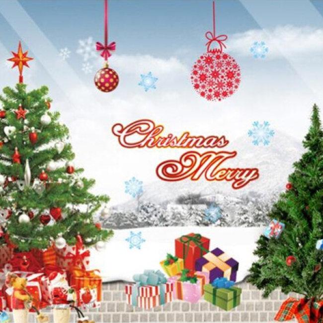 Decal dán tường Noel siêu đẹp