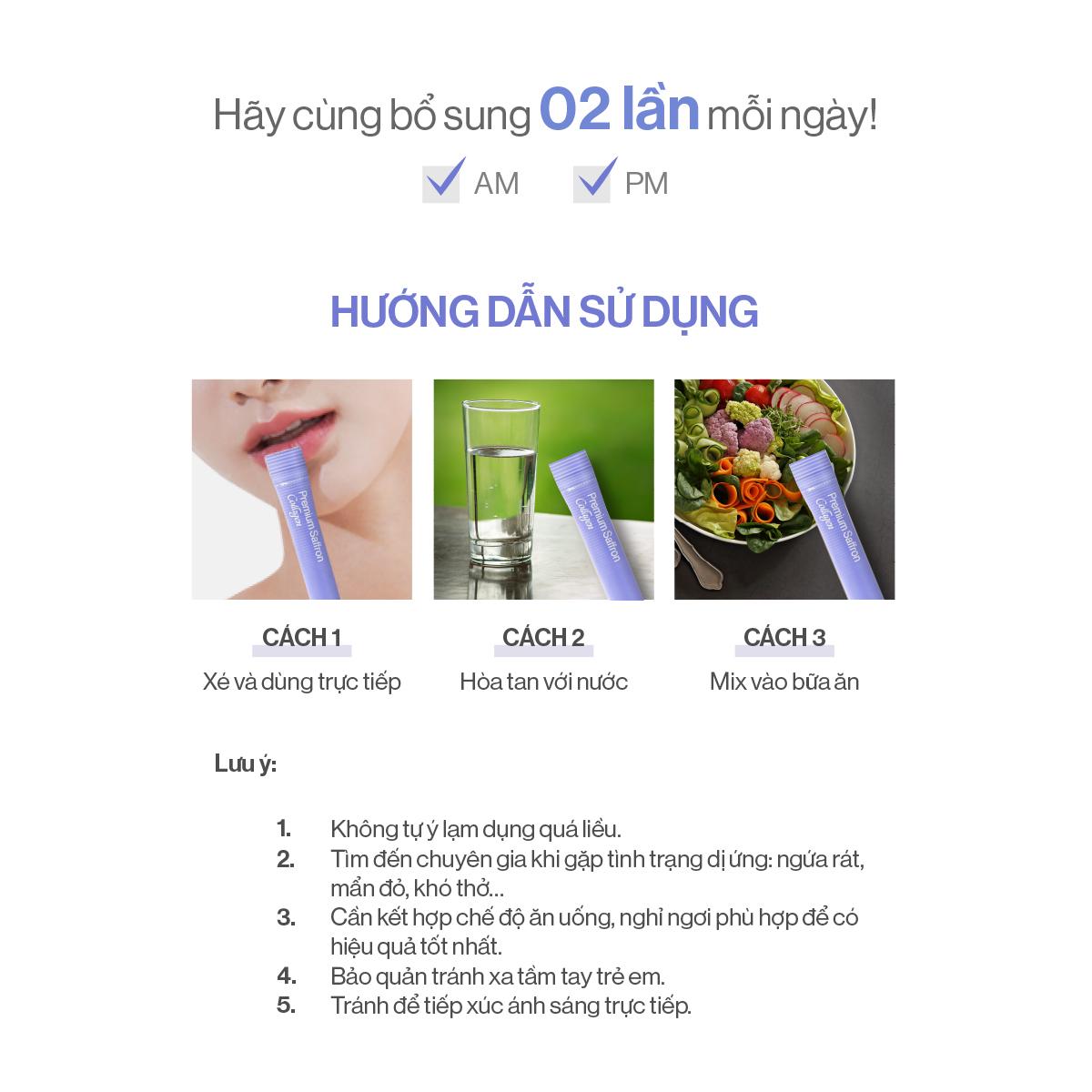 [QUÀ TẶNG KHÔNG BÁN] 30 Gói Bột Uống Collagen Saffron 2gx30