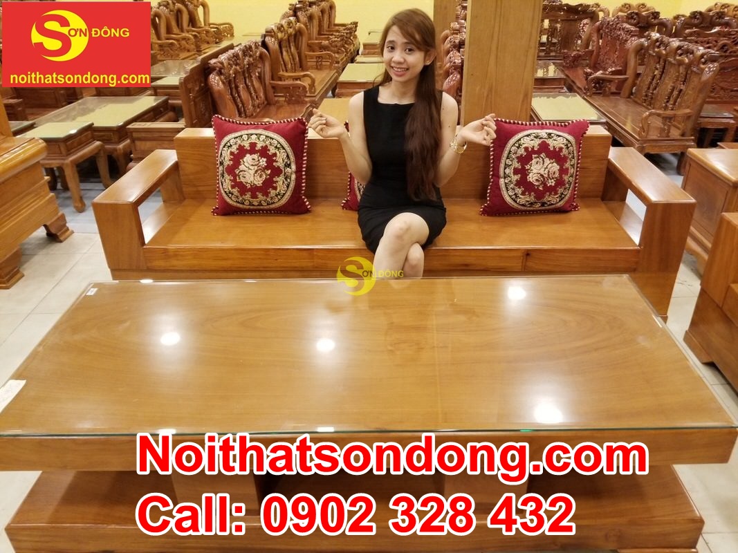 Bộ sofa kiểu Nhật gõ đỏ 6 món BBG431