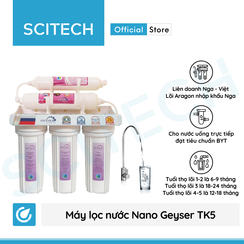 [HCM]Máy lọc nước Nano Geyser TK5