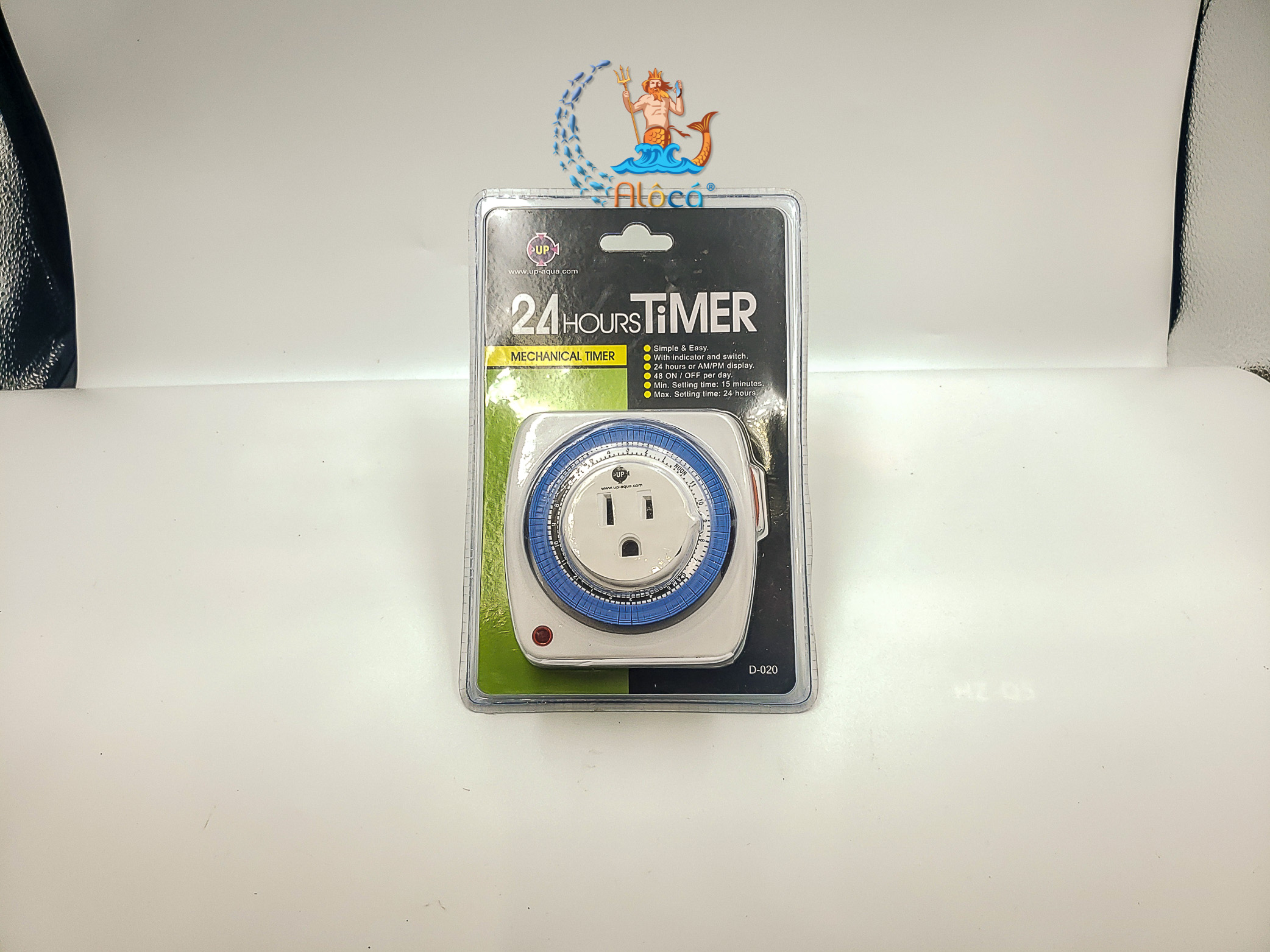 Ổ cắm hẹn giờ 24 Hour Timer UP Aqua cho bể cá cảnh.