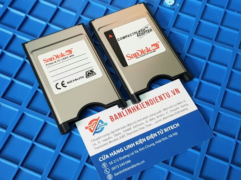Khe cắm thẻ nhớ cf adapter compactflash to pcmcia cho máy cnc