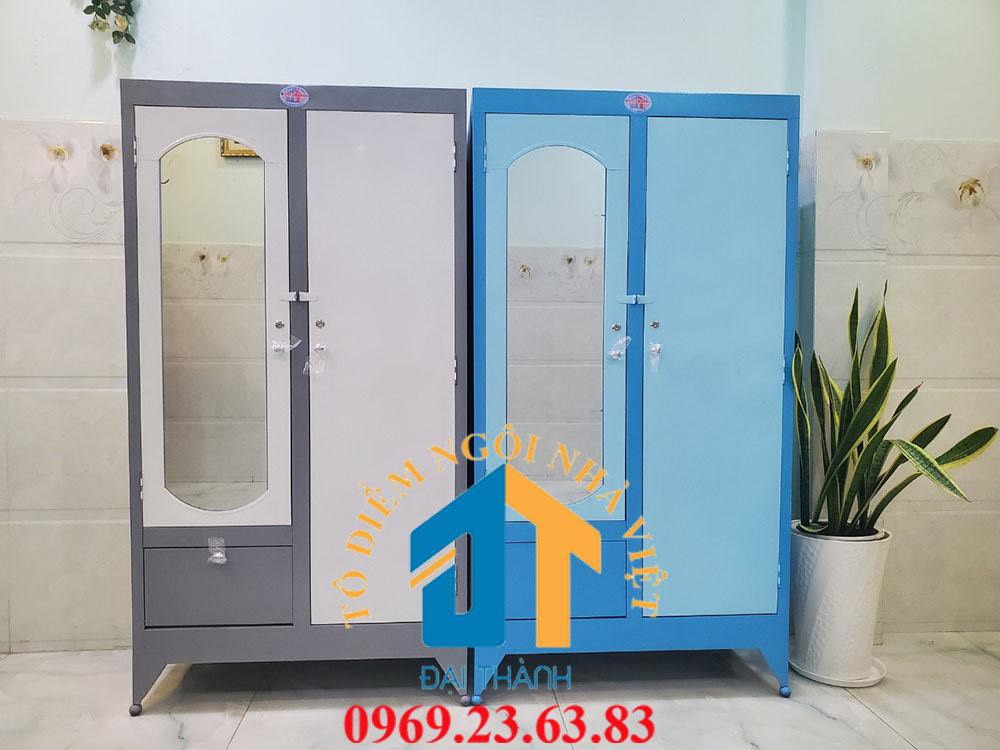 Tủ sắt quần áo cao 1m6 ngang 90 CM – TSDT13