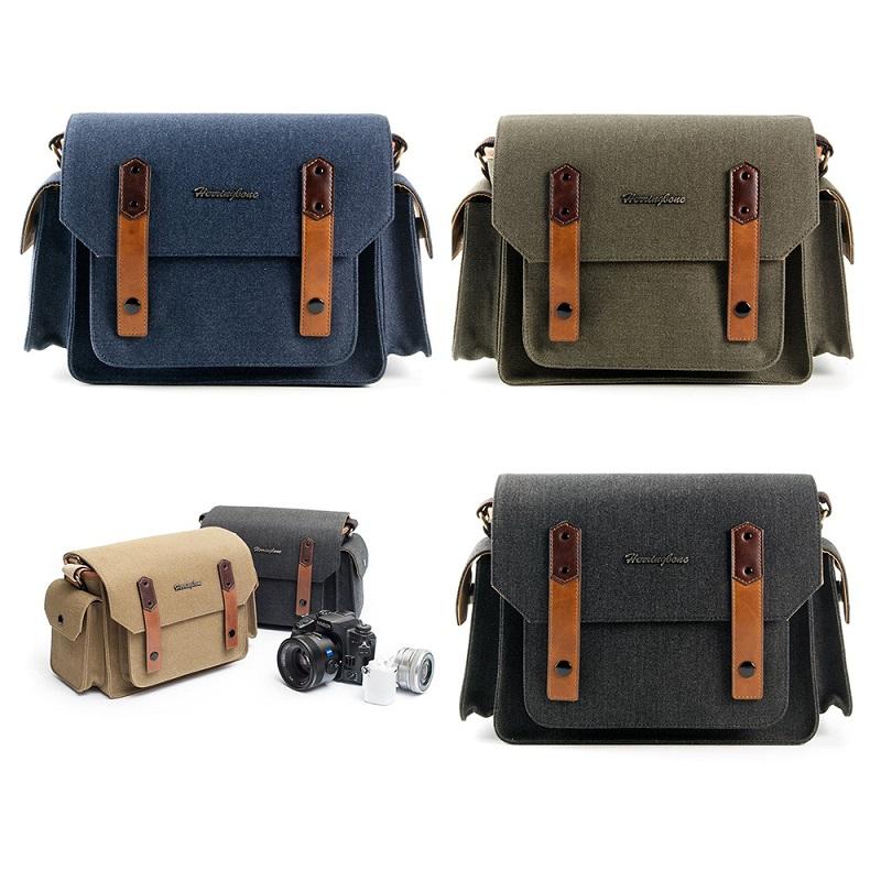 TÚI ĐỰNG MÁY ẢNH HERRINGBONE PAPASPOCKET 3 MEDIUM BROWN