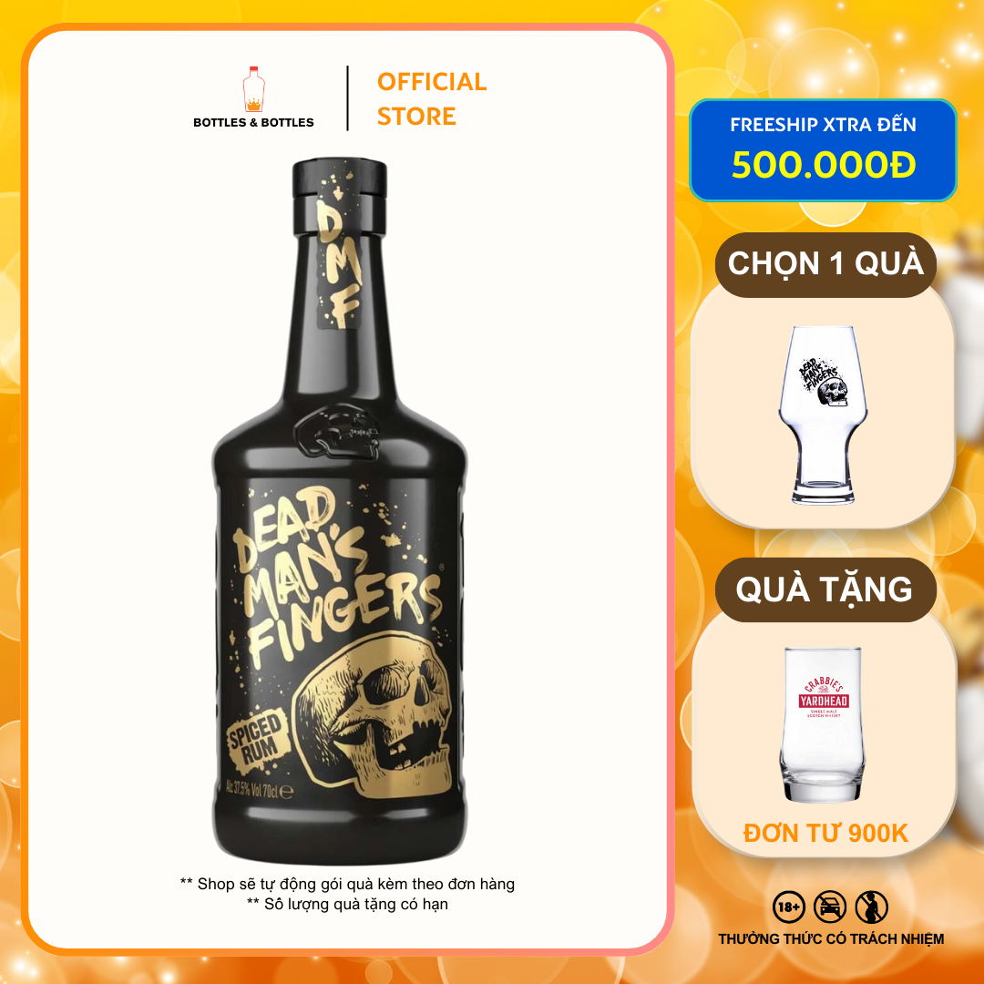 [Genuine] Dead Man's Fingers Spiced Rum - 700ml -37.5%