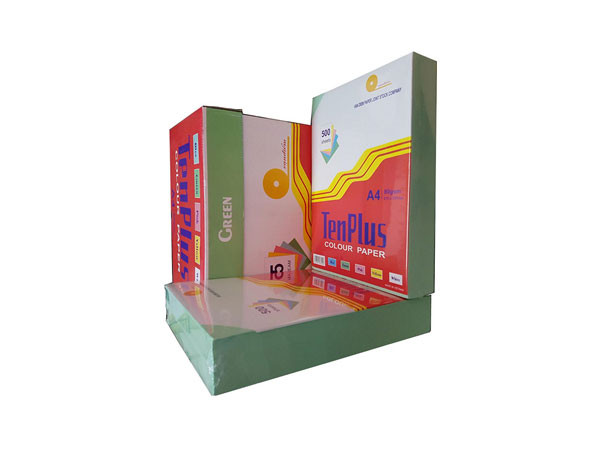 Giấy màu Tenplus 70 A4 (dương, lá, hồng, vàng)