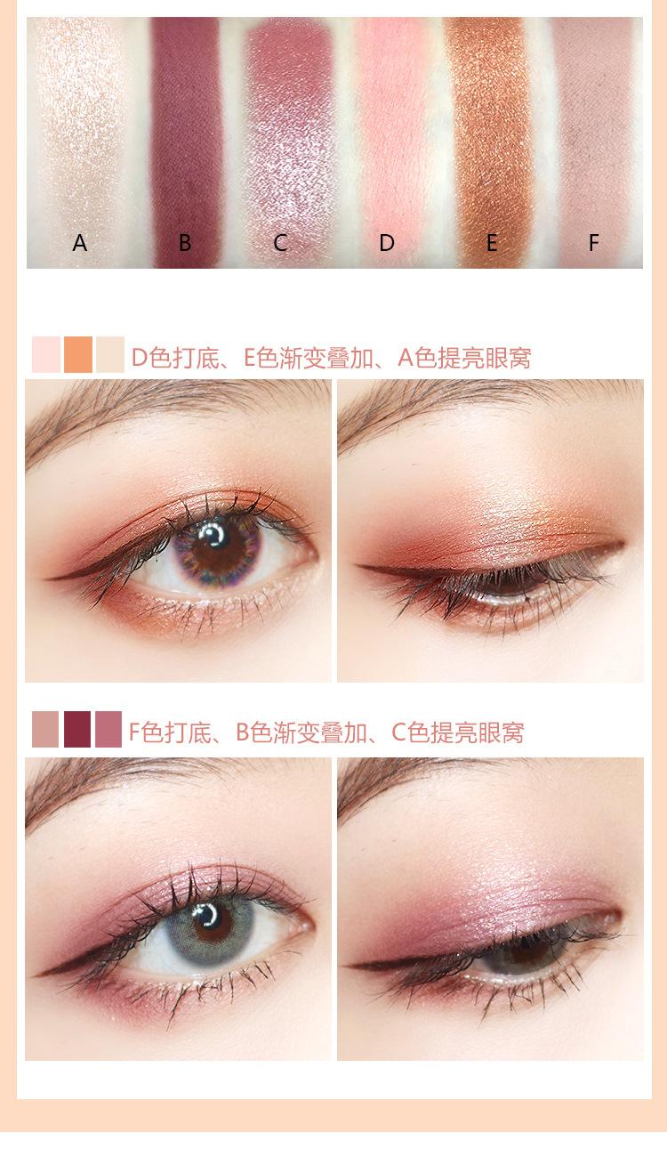 Bảng phấn mắt novo cá nhân 6 ô