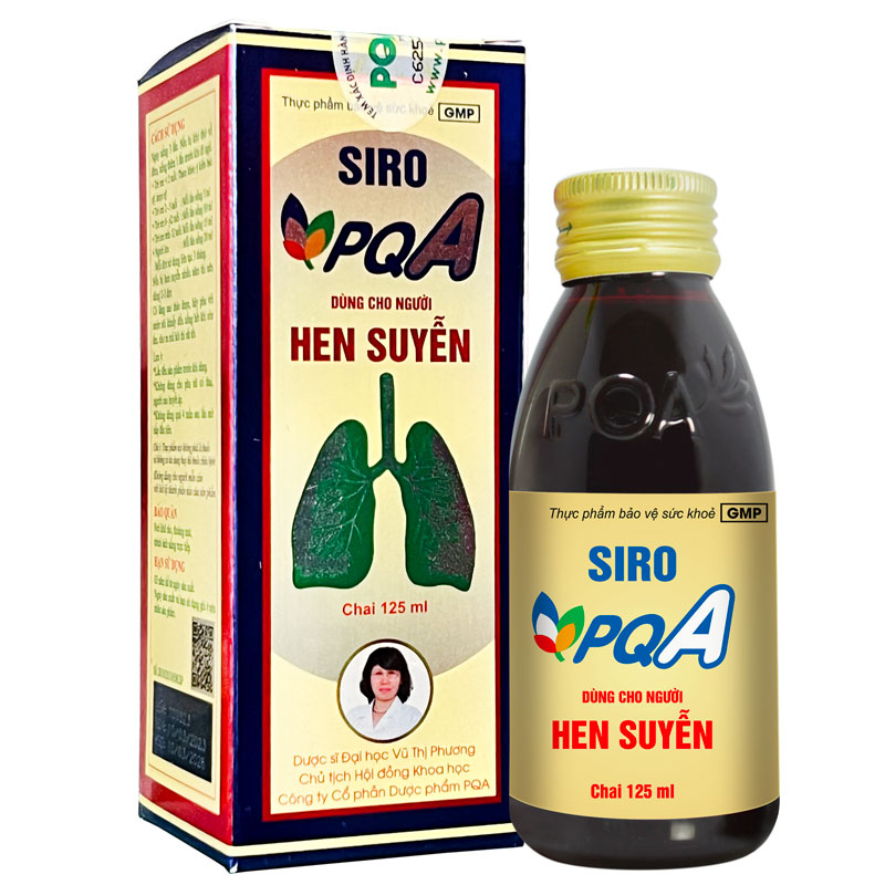 Siro PqA dùng cho người Hen suyễn, hỗ trợ giải cảm hàn, thông phế, chỉ khái