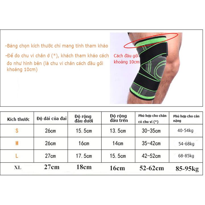 [HCM]Đai hổ trợ đầu gối Aolikes HX7720 (1 đôi)