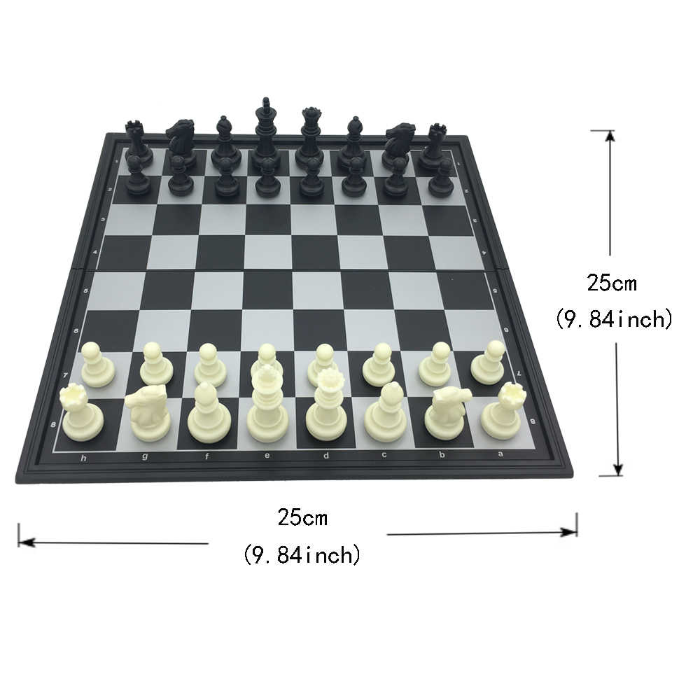 Bộ bàn cờ vua 25cm gấp gọn( hộp cũng là bàn cờ)
