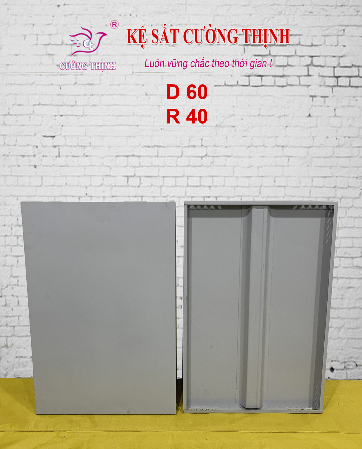 Mâm sắt dài 60cm x rộng40cm - Lắp ráp kệ đa năng