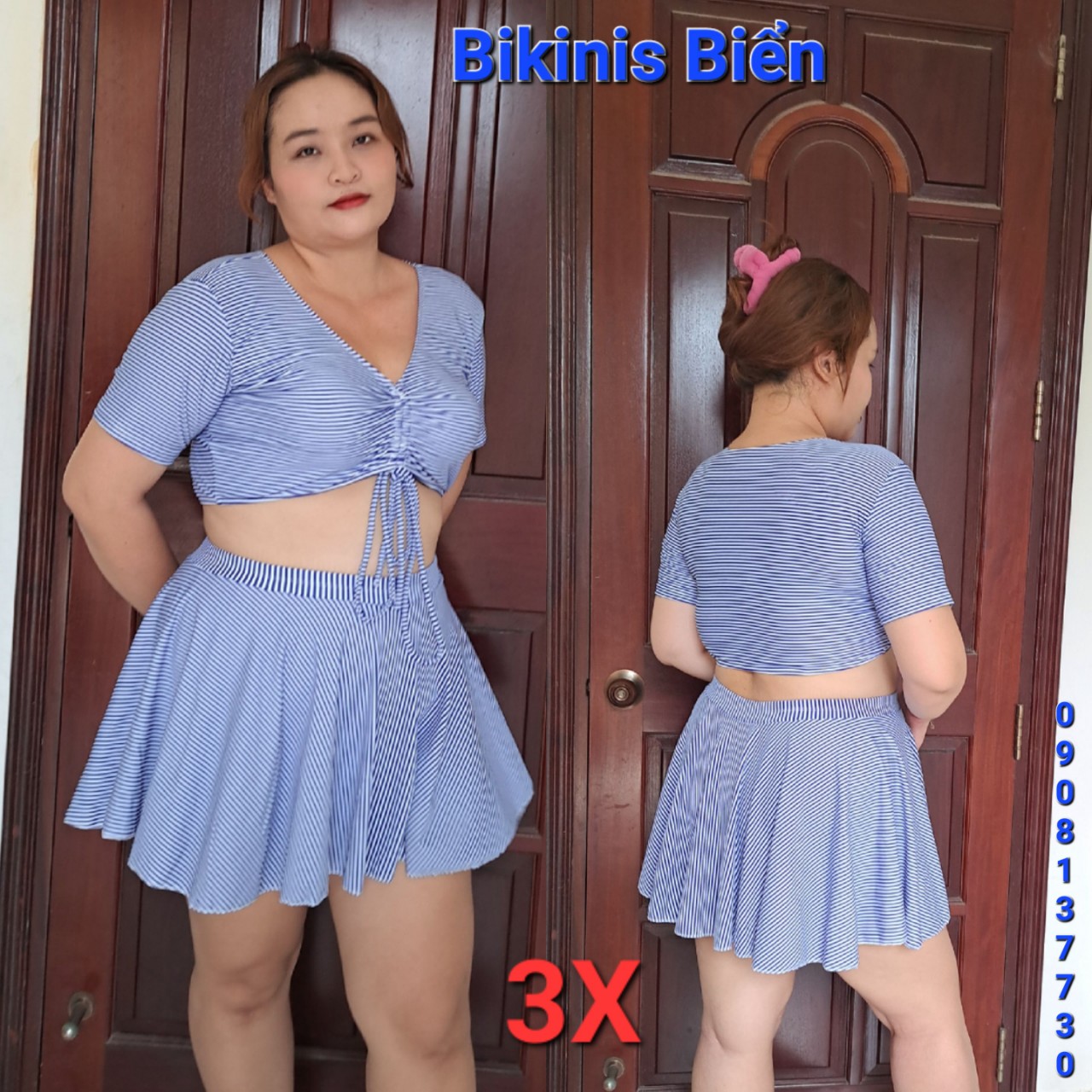 Bikini bigsize áo rút(60-90kg)