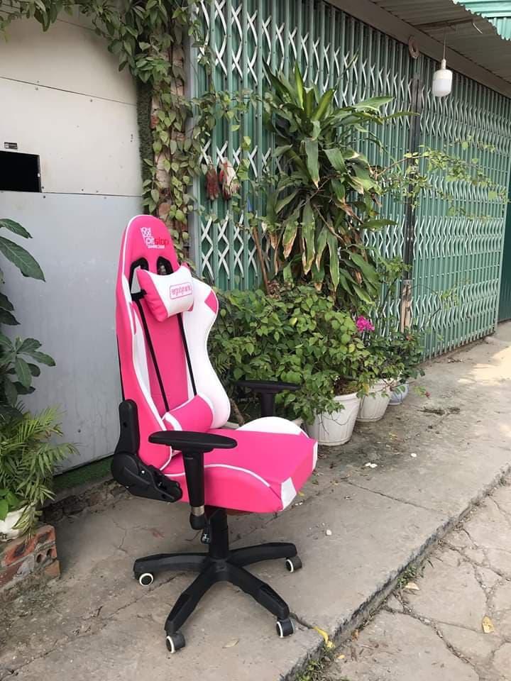Ghế Gaming PITSTOP  MÀU HƯỜNG QUYẾN RŨ
