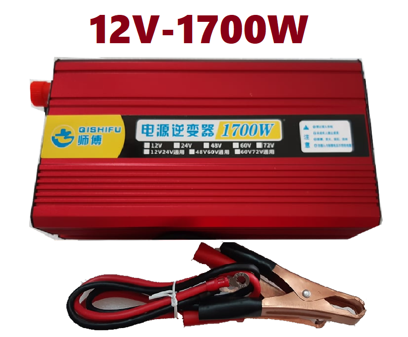 Bộ kich nguồn điện 12V 24V 48V 60V lên 220v 1700w-Bộ Chuyển Đổi Điện Inverter -1700w