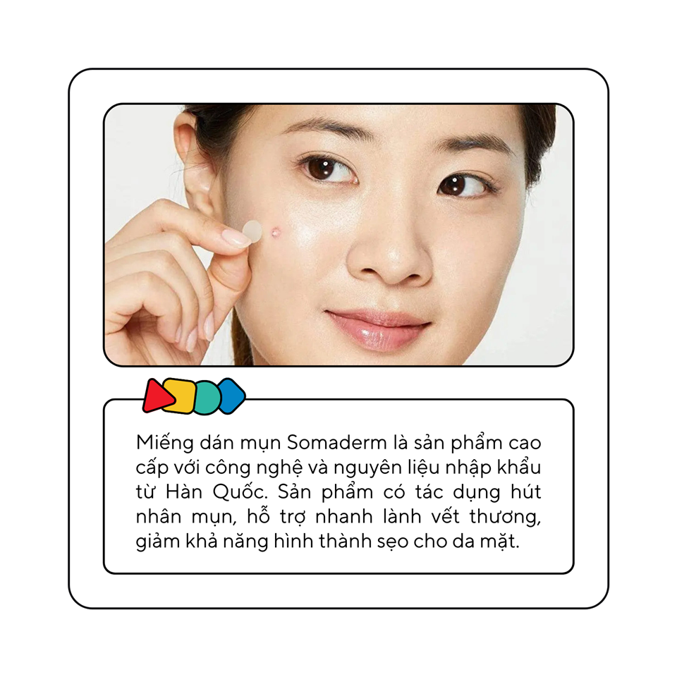 [24M] Miếng Dán Mụn Somaderm - Nhanh Chín Nhân Mụn