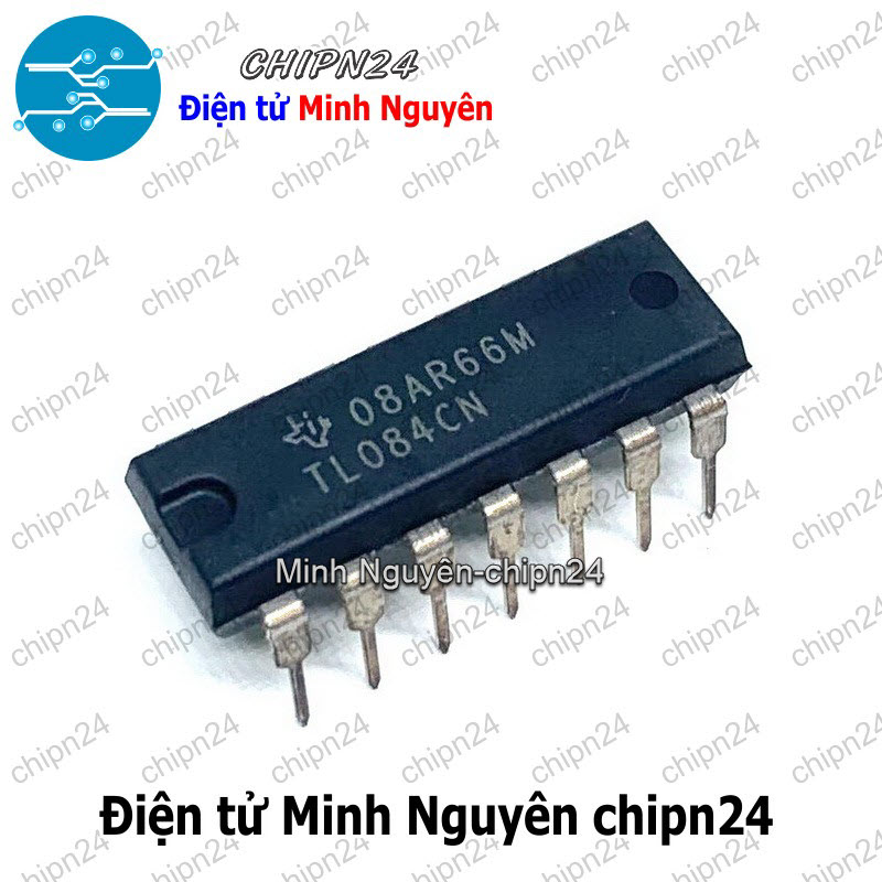 [1 con] (DT) IC TL084 DIP-14 Hàng Tốt (TL084CN TL 084) - HH006086
