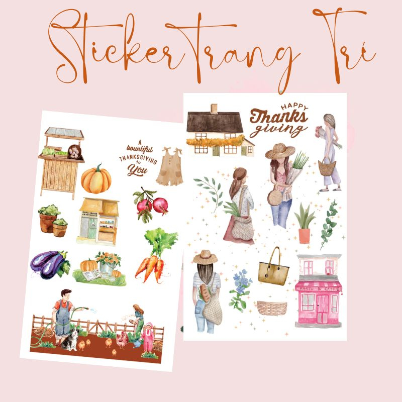 Sticker trang trí sổ tay