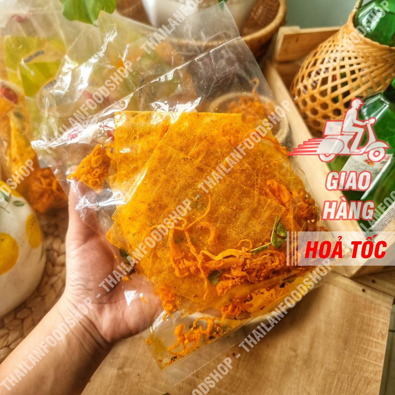 Bánh Tráng Phô Mai Mix Khô Gà Xâu 10 Gói