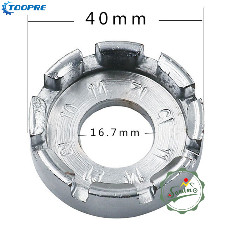 Chén rút căm xe đạp TOOPRE thép xi bạc