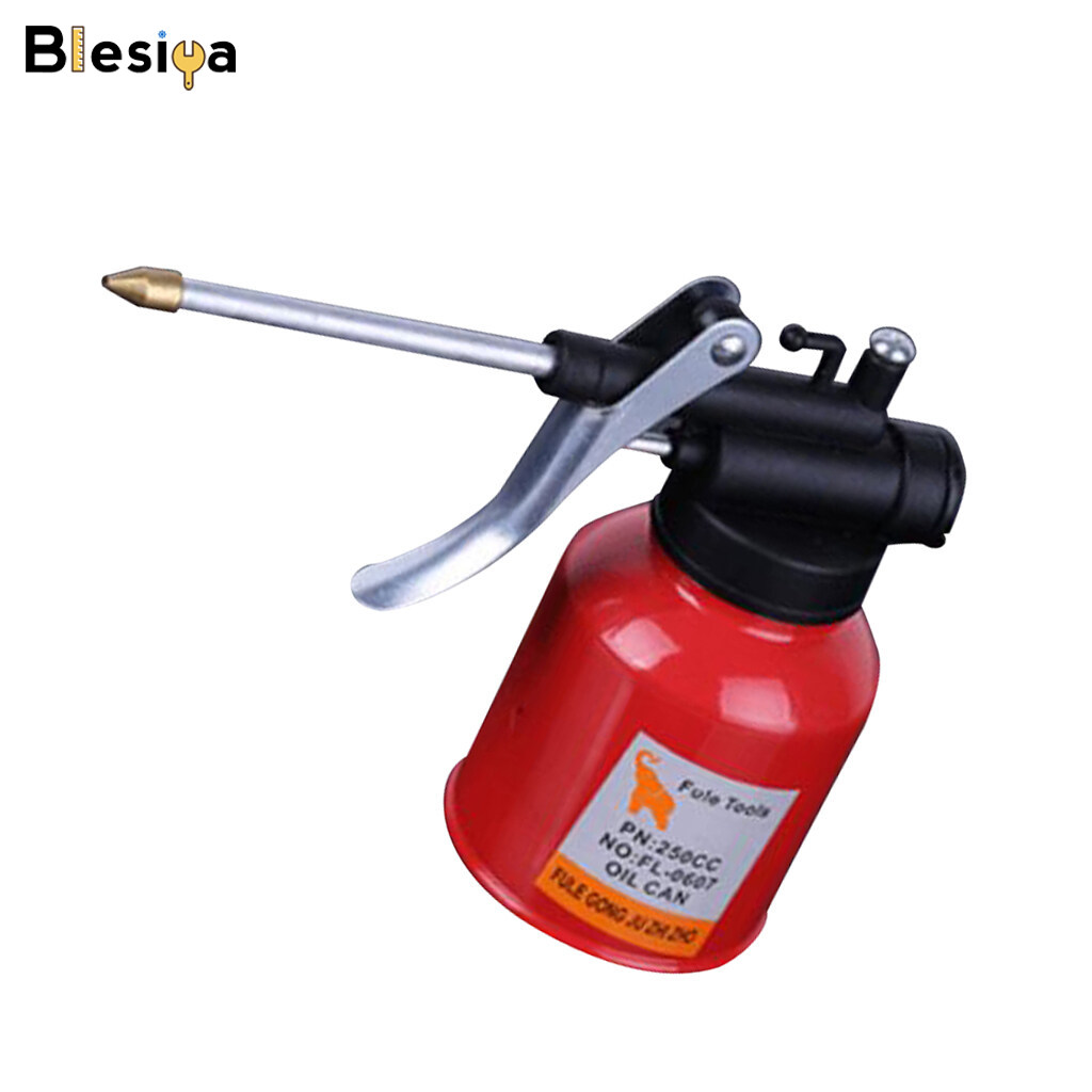 Blesiya 250ml Ultra High Pressure Hand Pump Oiler Oil Pot Lubricant Soap Spray Can