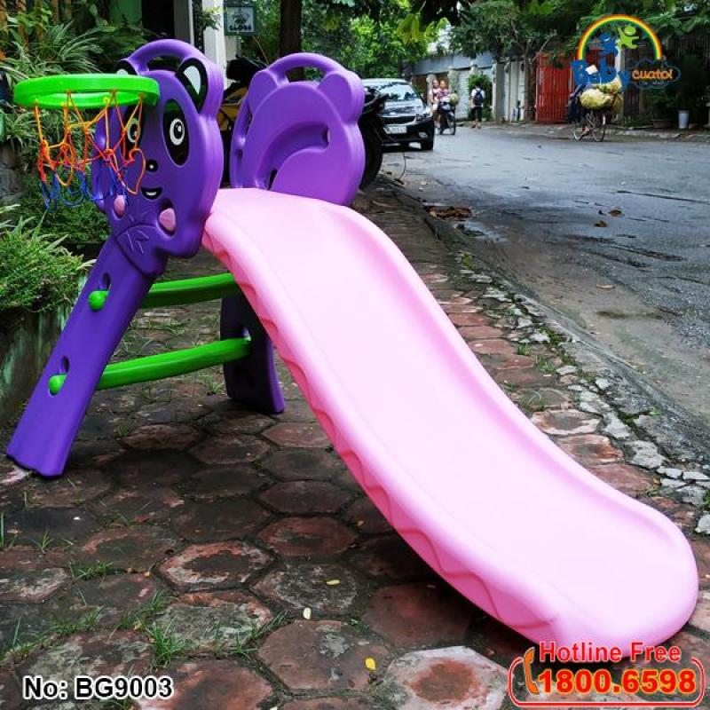Giá bán Cầu trượt gấu panda có ném bóng rổ 130cm BG9003