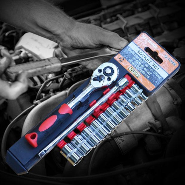 Bộ dụng cụ sửa chữa ôtô, xe máy 12pcs 1/4inch Satagood G-10058