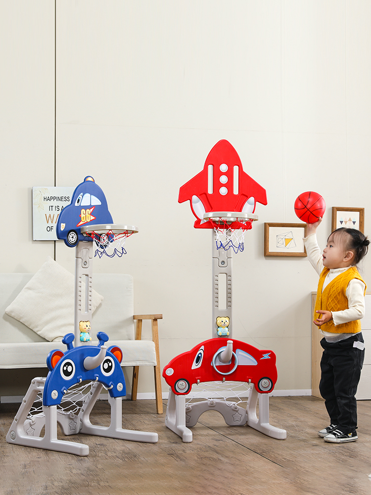 (TẶNG KÈM BÓNG VÀ GẤU) BỘ CẦU GÔN BÓNG RỔ LIÊN HOÀN 4IN1 (hàng có sẵn)