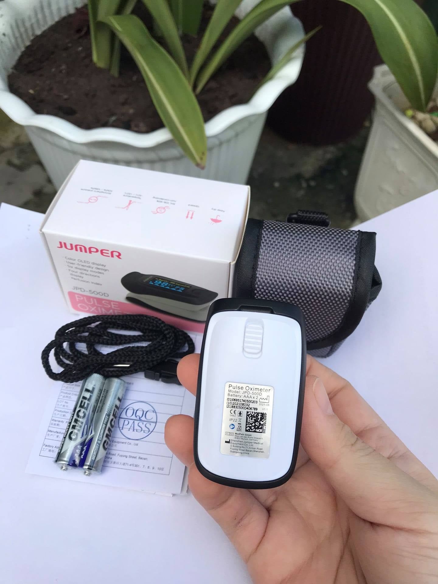 Máy đo nồng độ oxy Spo2 Jumper JPD 500D
