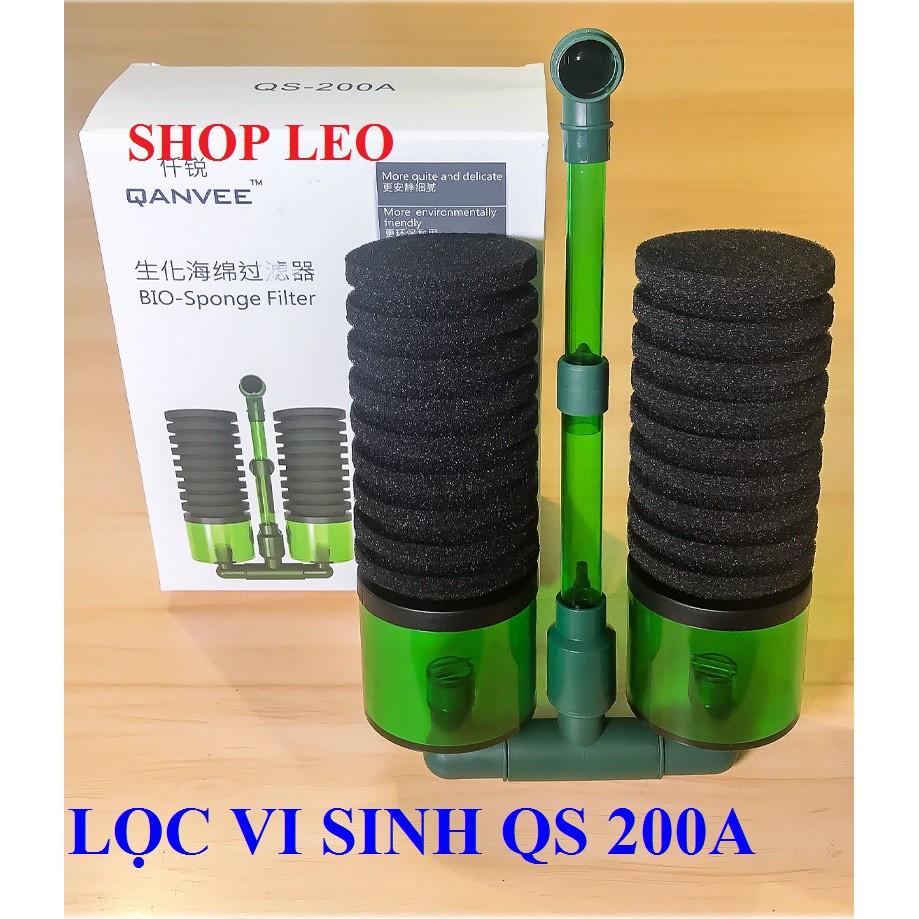 Lọc qanvee qs 200a- lọc qs 200a- lọc vi sinh qs200a - lọc vi sinh giá rẻ - phụ kiện tép - shopleo - lọc vi sinh hồ tép