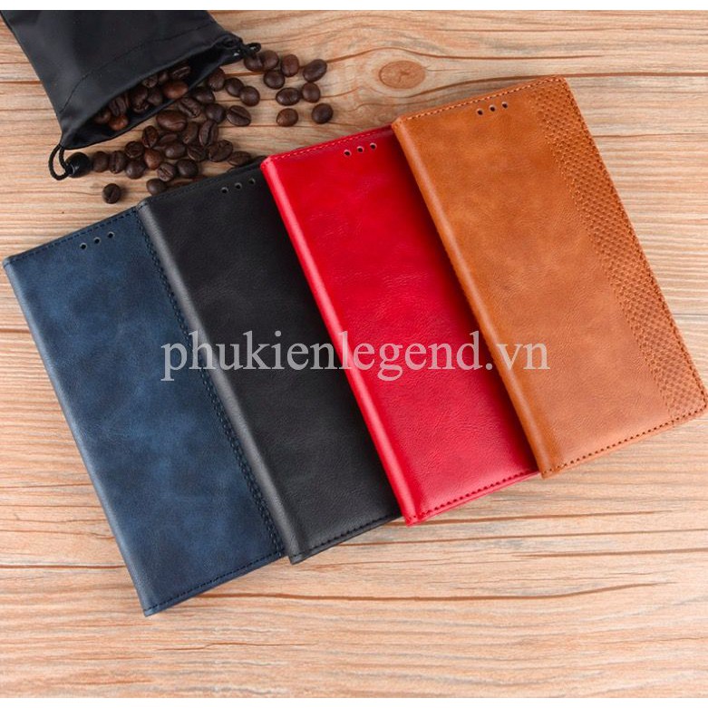 Bao da Flip Wallet Leather dạng ví đa năng siêu bền siêu êm dành cho SamSung Galaxy M21