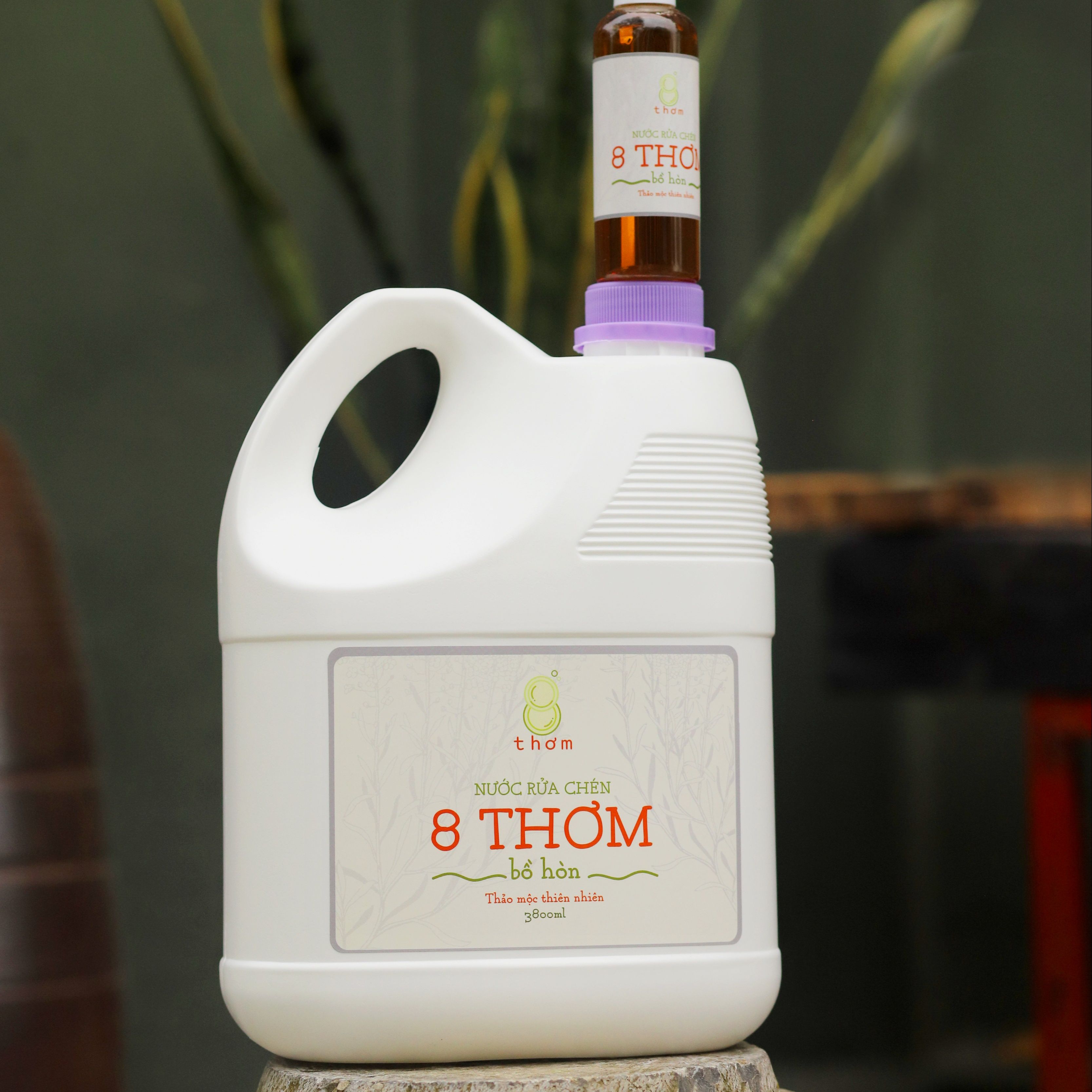 8 Thom Bo Hoan Dishwashing Liquid - Sinh Duoc 3.8 Liters
